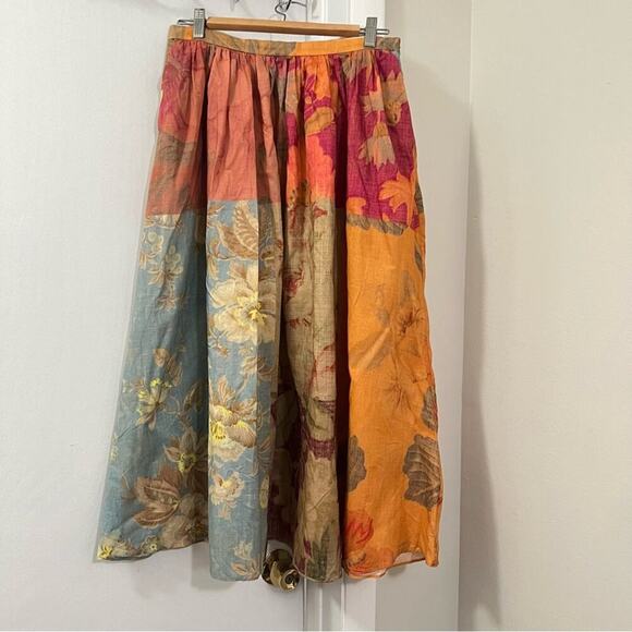 ZARA PRINTED MIDI SKIRT ZW COLLECTION - Picture 8 of 11